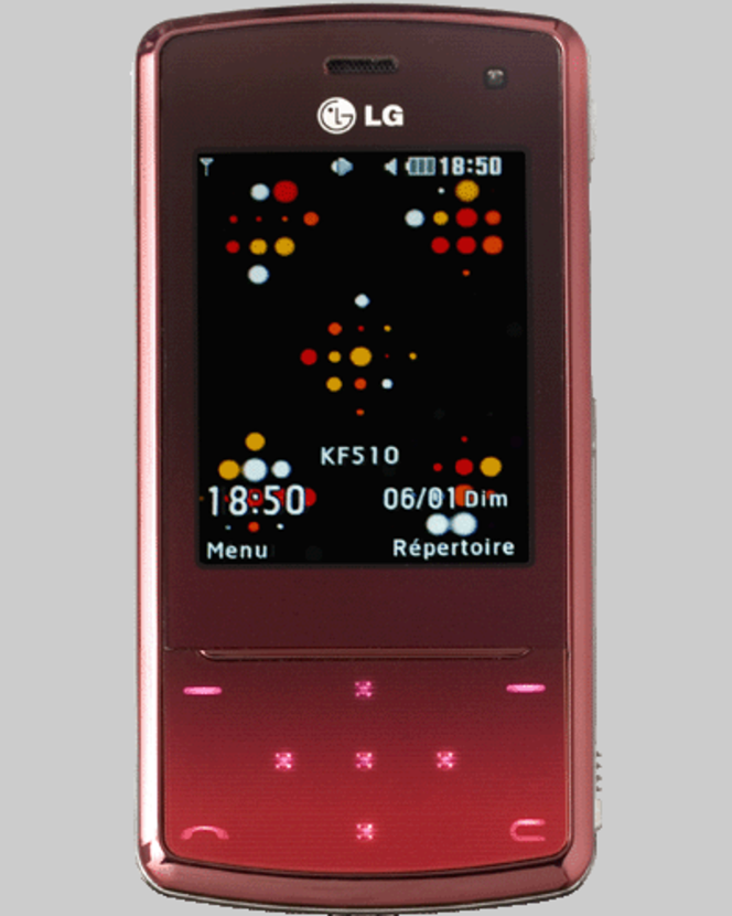 LG KF510 rouge velours