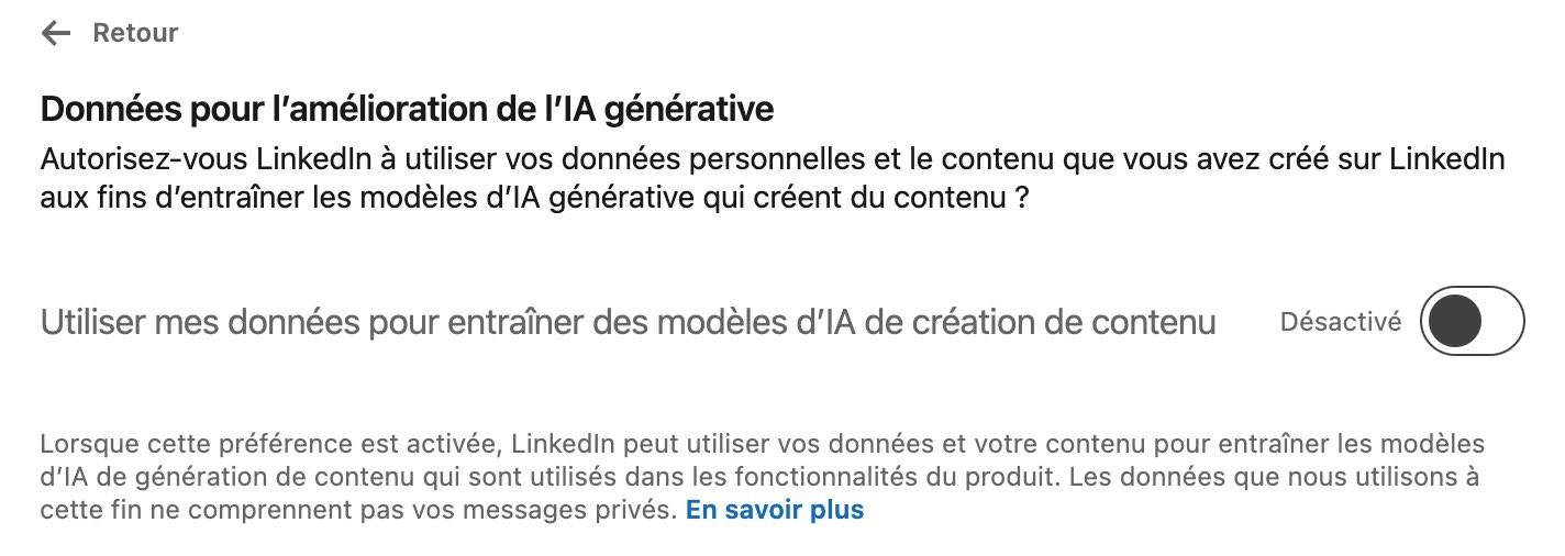 LinkedIn - Donne?es pour lâ€™ame?lioration de lâ€™IA ge?ne?rative