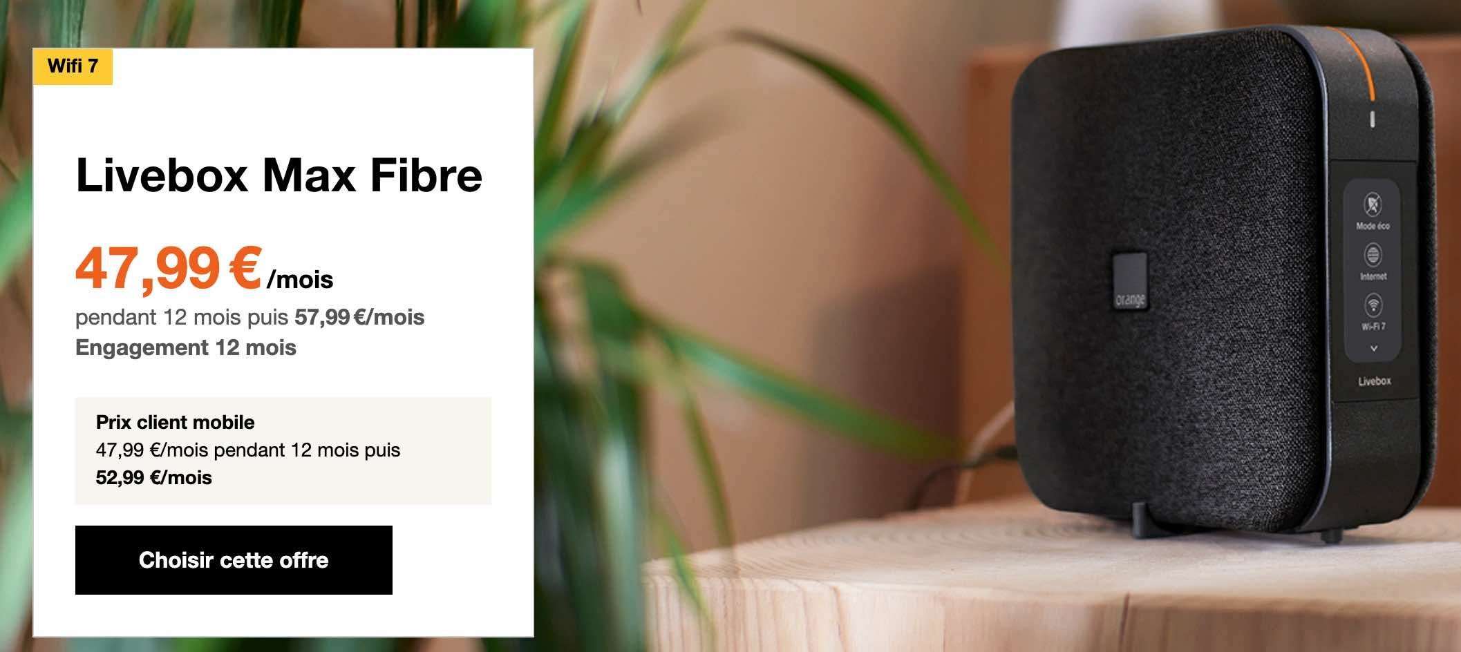 Livebox Max Fibre