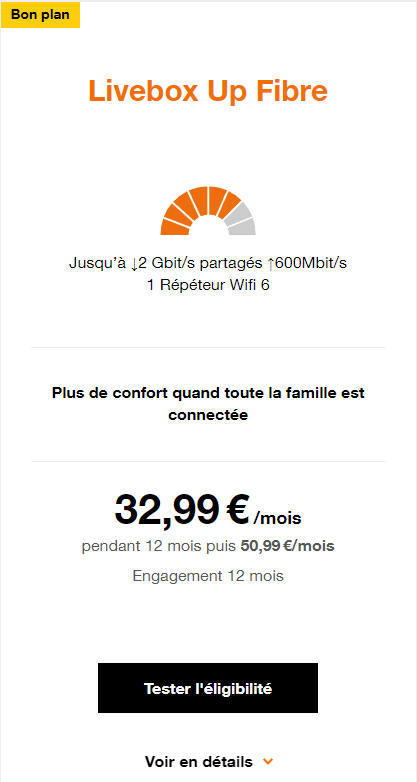 livebox up fibre