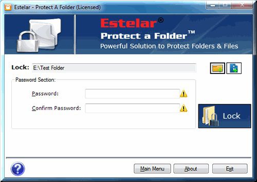 Lock A Folder screen2