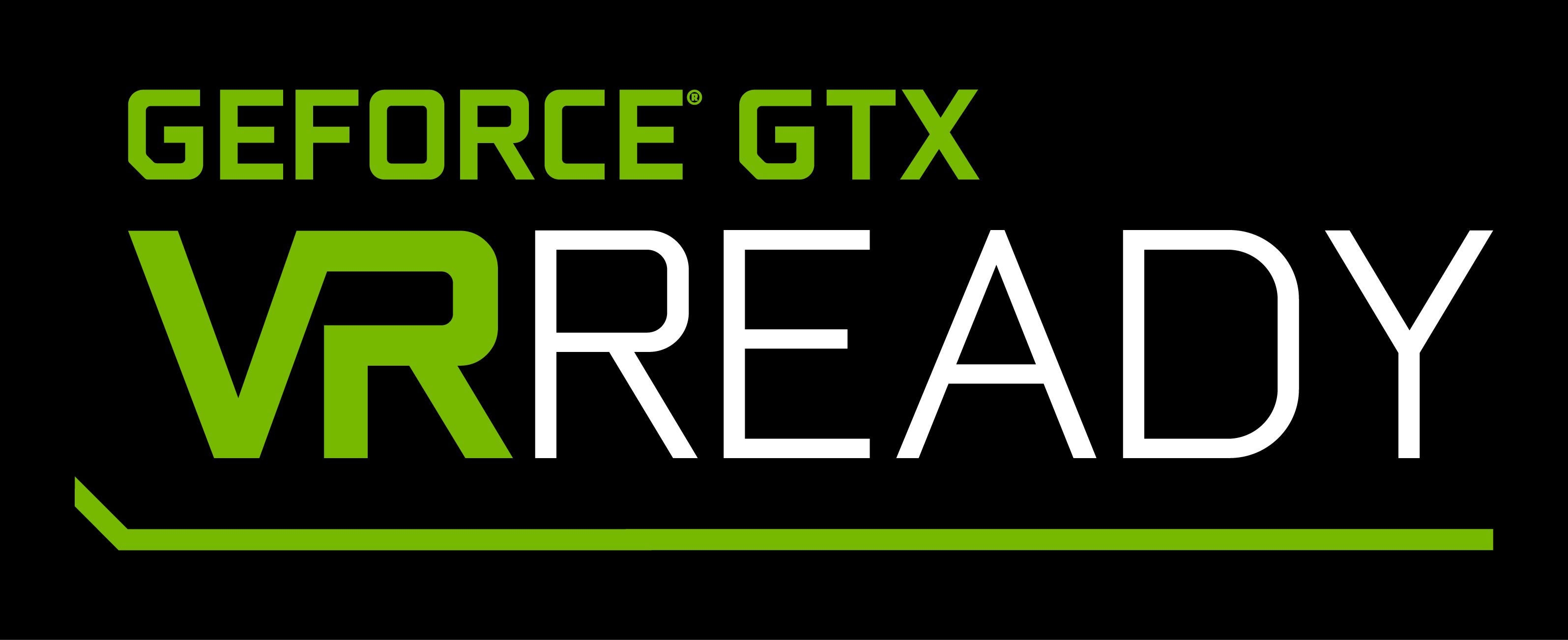 Logo GeForce GTX VR Ready noir
