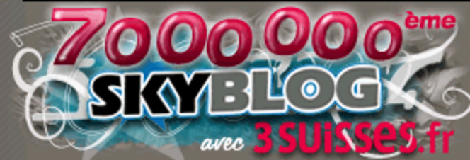 Logo Skyblog ; 7 millions