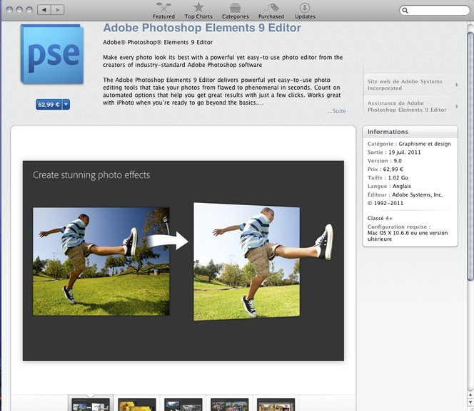 Mac App Store - Photoshop Elements 9 Editor