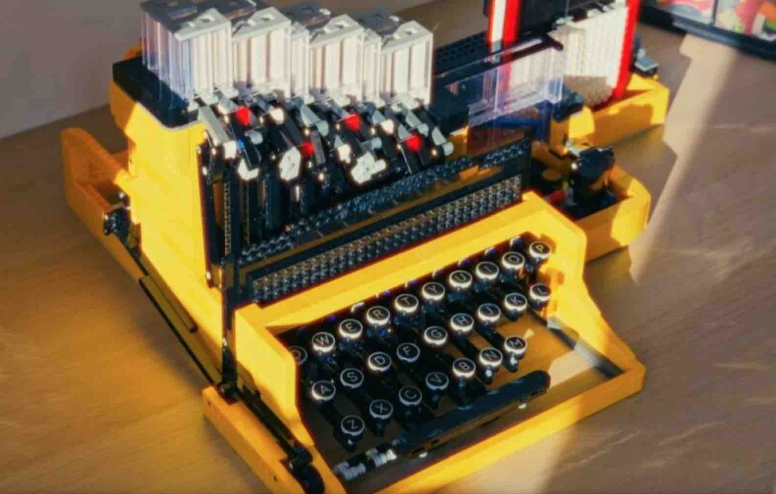 machine a? e?crire LEGO Koenkun Bricks