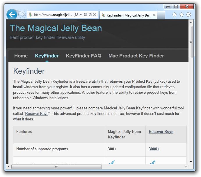Magical Jelly Bean Keyfinder screen2