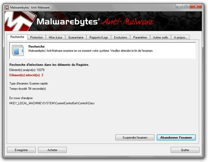 Malwarebytes Anti-Malware screen2