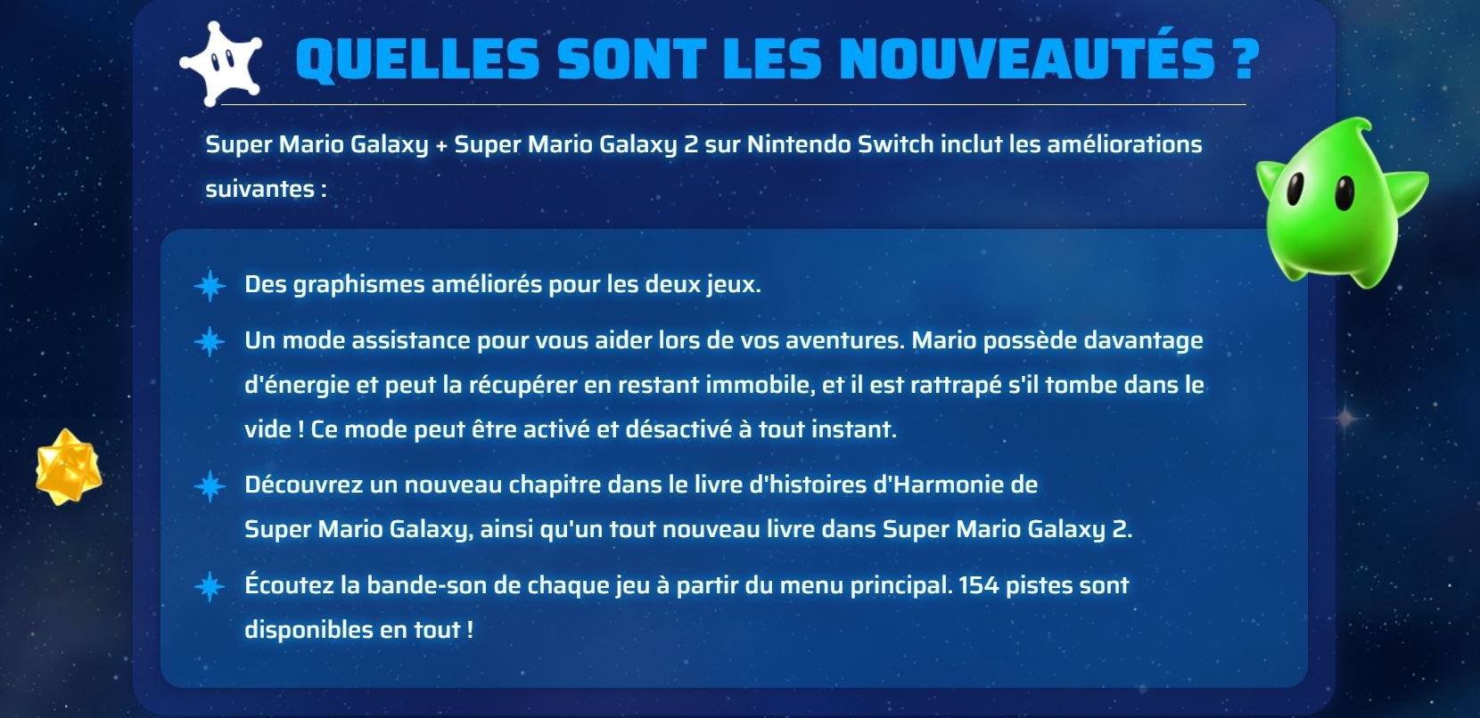 Mario Galaxy 1 et 2 Switch 2