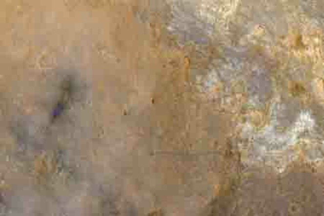Mars curiosity vue depuis l'orbite