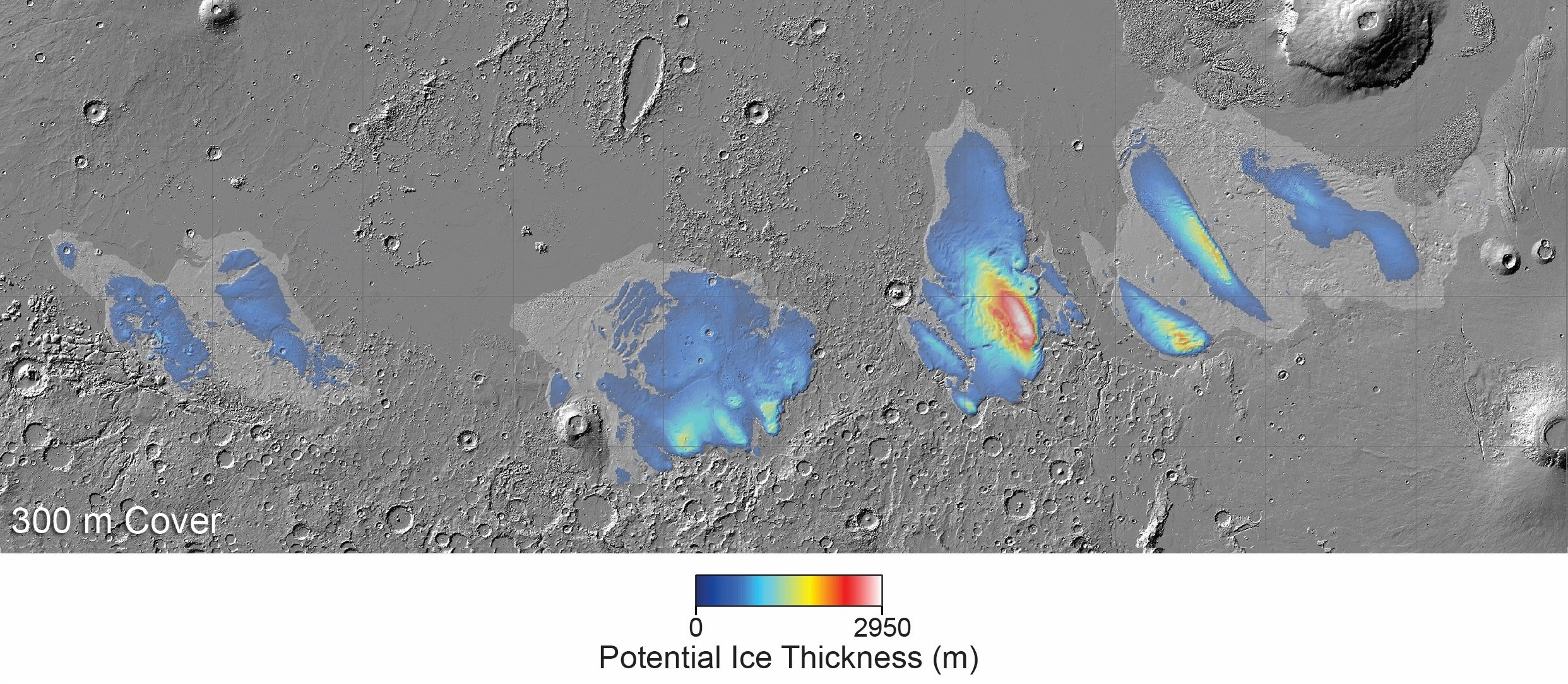 Mars Express glace eau equateur ESA