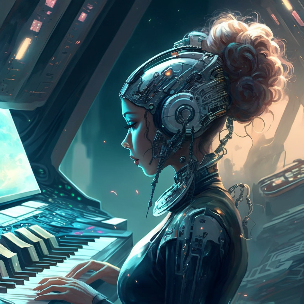 Mathieu_cyborg_woman_playing_piano_headphones_on_profile_view_i_6d55ebc1-10b3-412d-b07c-e9f053ea5230