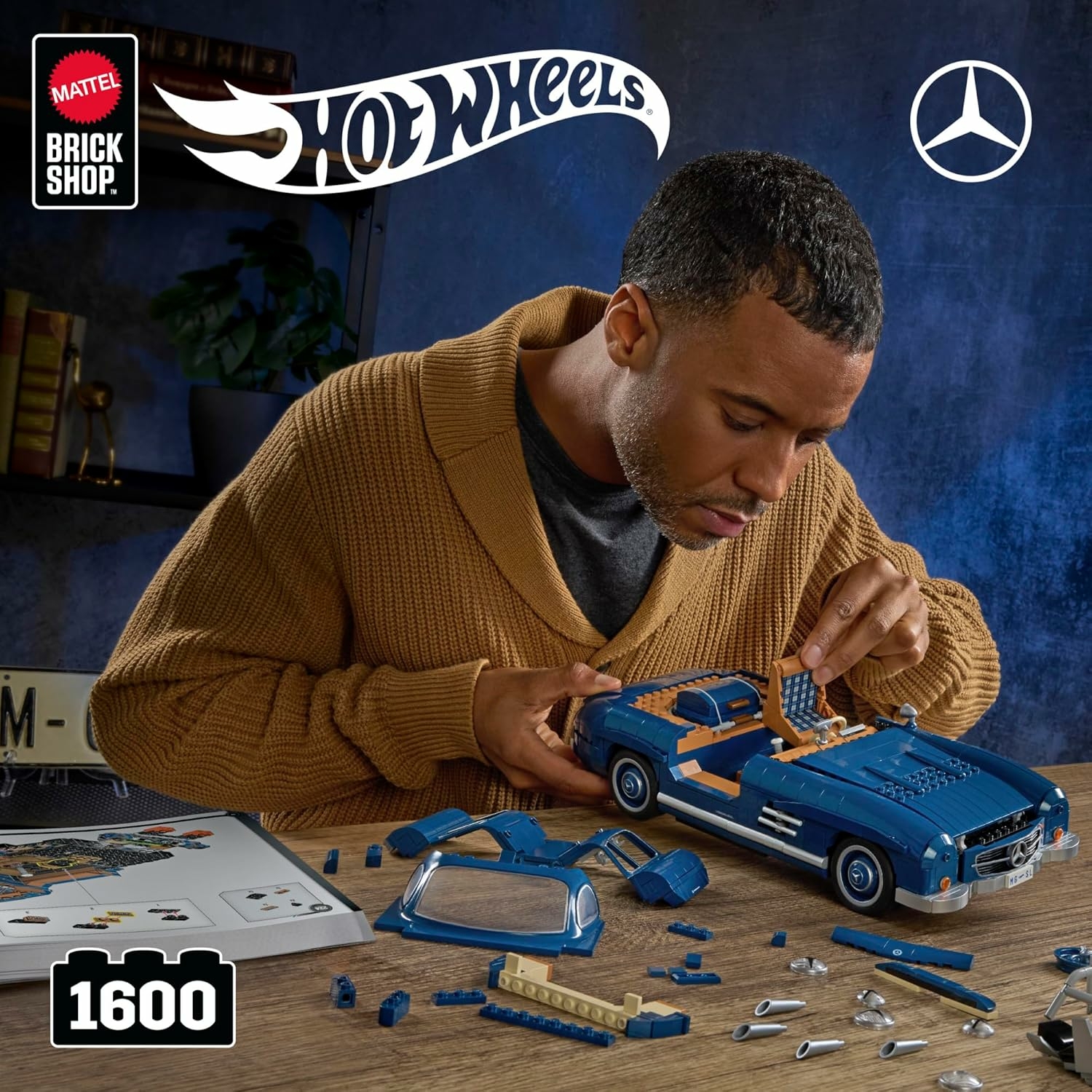 Mattel Brick Shop Hot Wheels Mercedes-Benz 300 SL