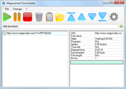 Megaupload Downloader screen1