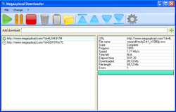 Megaupload Downloader screen2