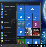 Organiser les applications du menu Démarrer sous Windows 10