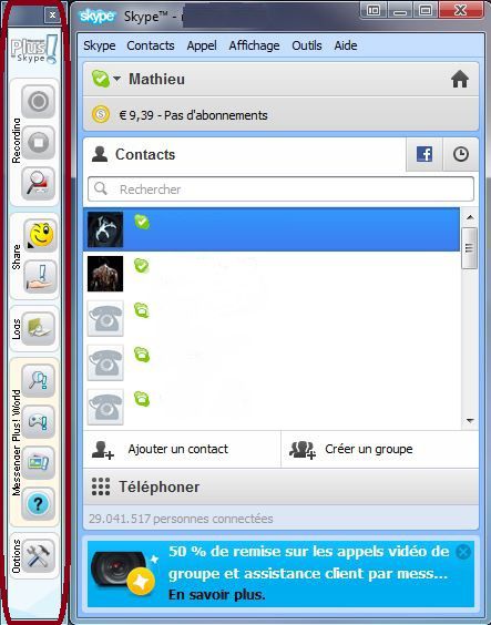 Messenger Plus! screen2