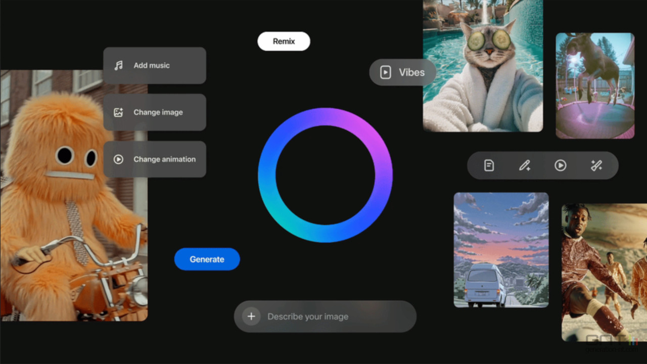 Vibes : Meta a l'idée saugrenue d'un fil de vidéos IA