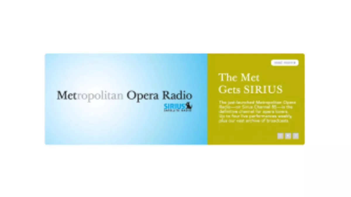 Met Opera Radio Le Metropolitan Opera de New York en direct sur Internet