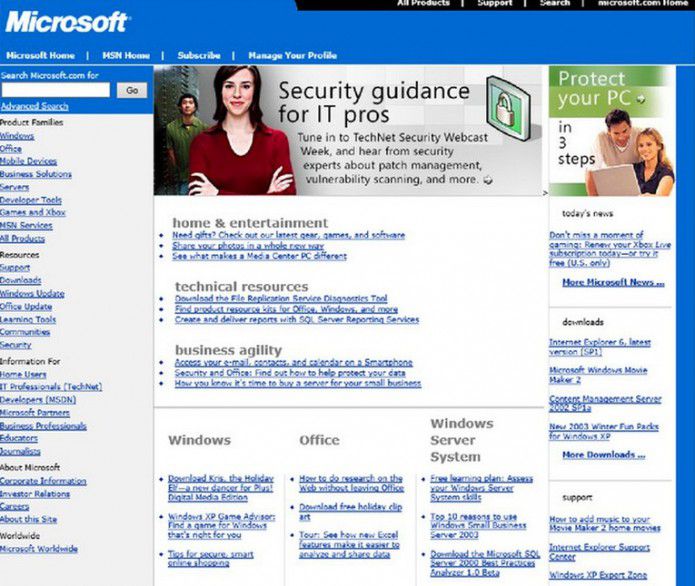 Microsoft-com-accueil-2003