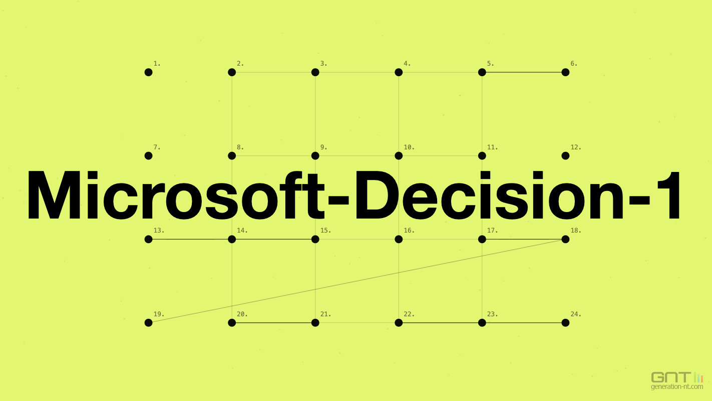 Microsoft-Decision-1 pour des choix rapides et structurés