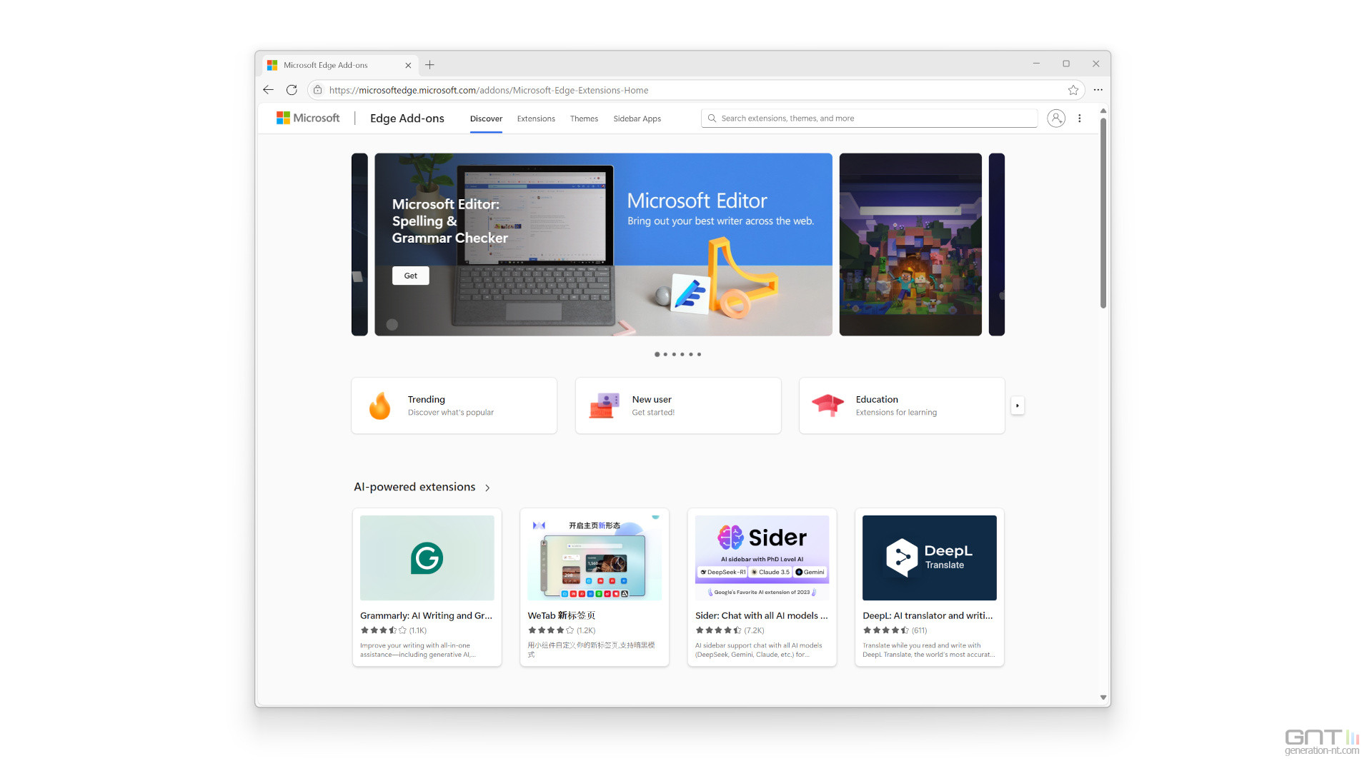 Un rival pour le Chrome Web Store ? Microsoft Edge muscle son jeu