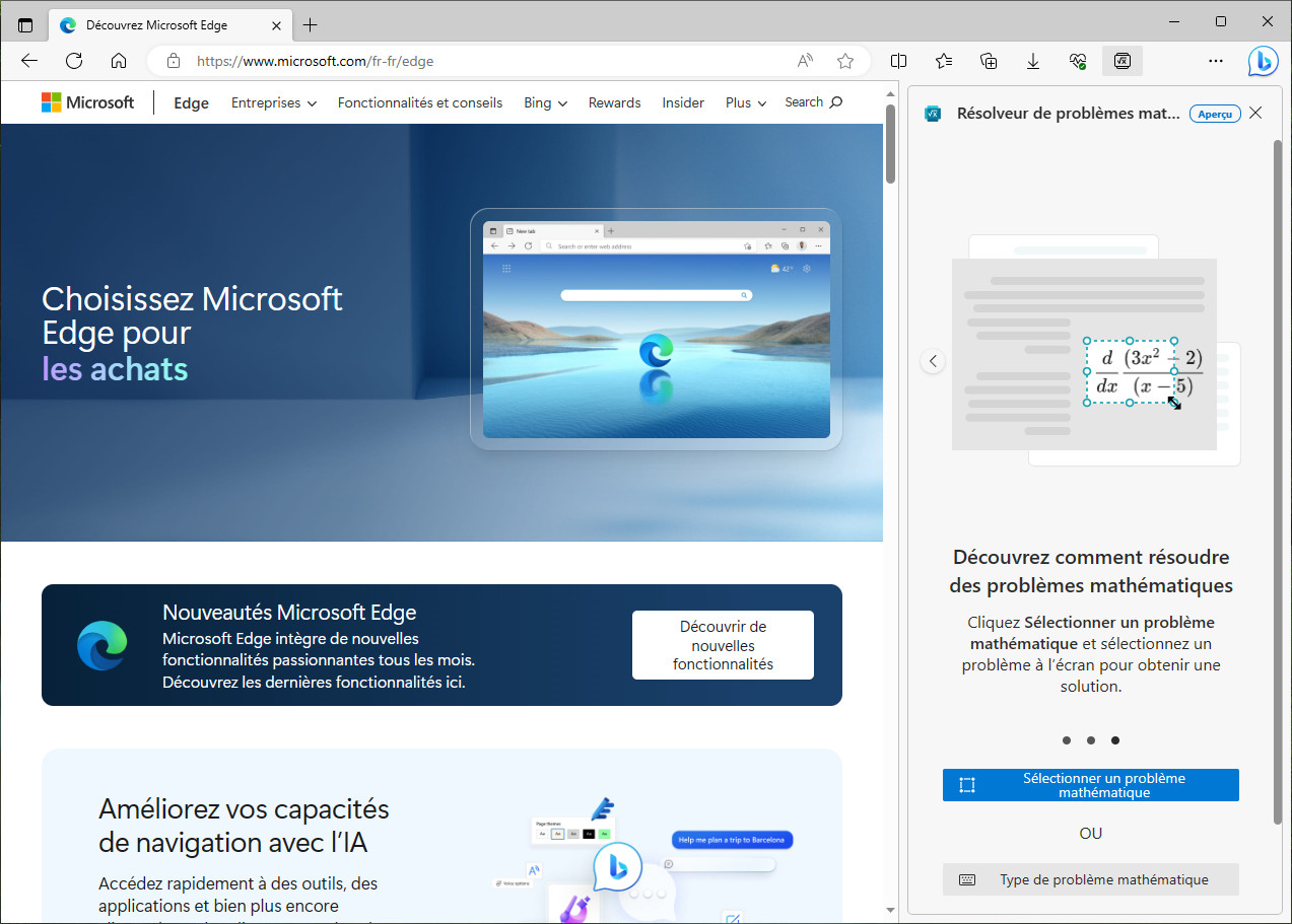 microsoft-edge-resolveur-problemes-mathematiques