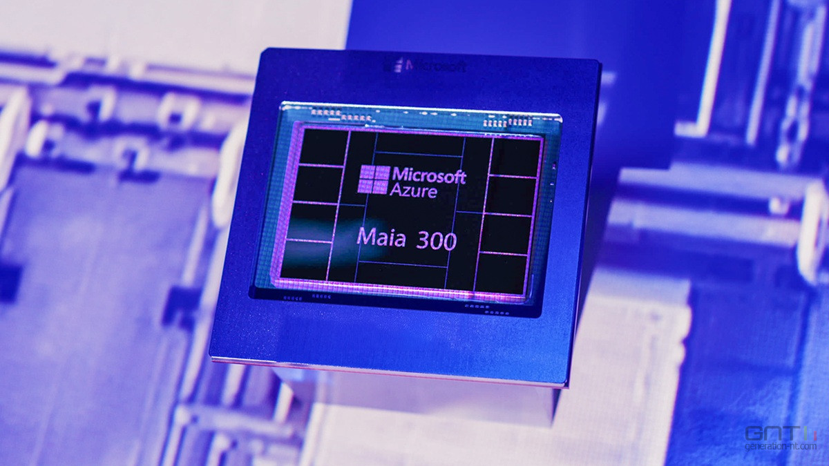 Avec la puce custom Maia 300, Microsoft sort l'artillerie lourde pour son infrastructure IA !