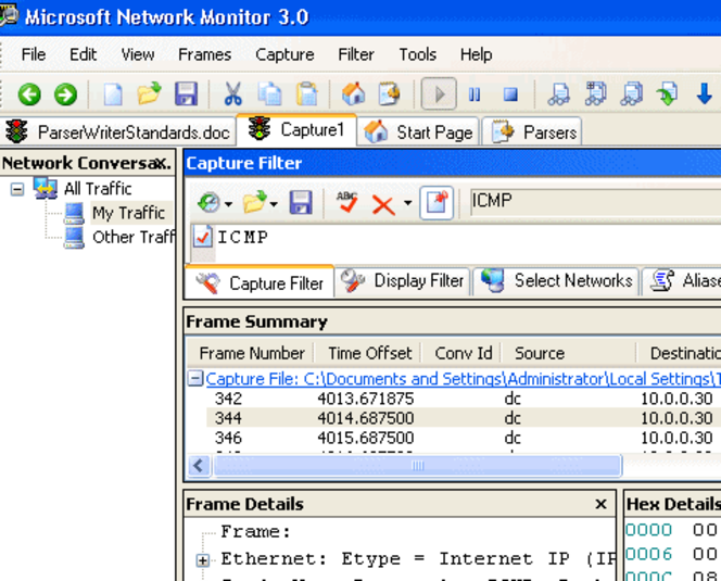 Microsoft Network Monitor 3.0 pour Windows 32 bit (478x385)