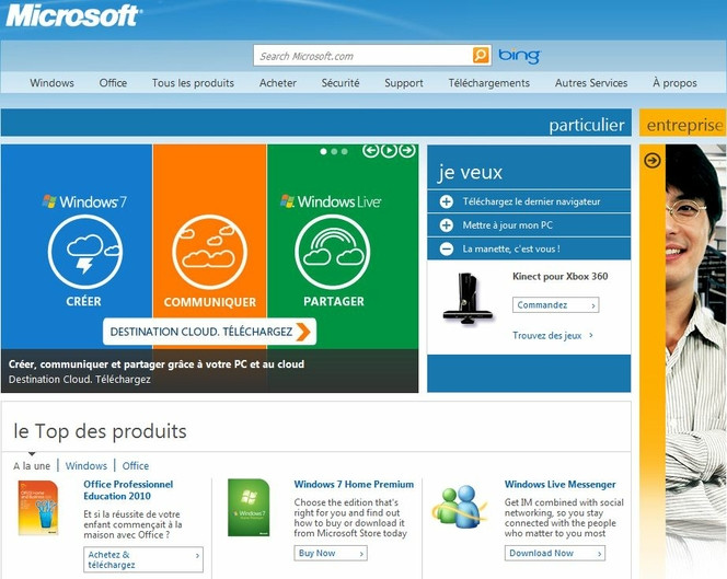 Microsoft-nouvelle-homepage-particulier