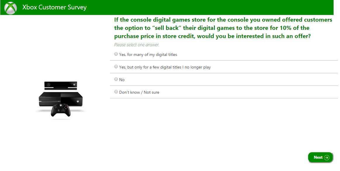 Microsoft sondage revente jeux video