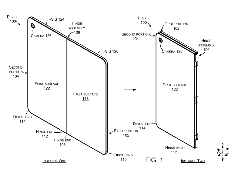 Microsoft tablette repliable brevet