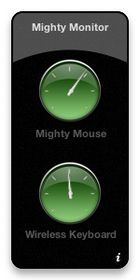 Widget Mighty Monitor : connaitre le niveau des batteries des périphériques
