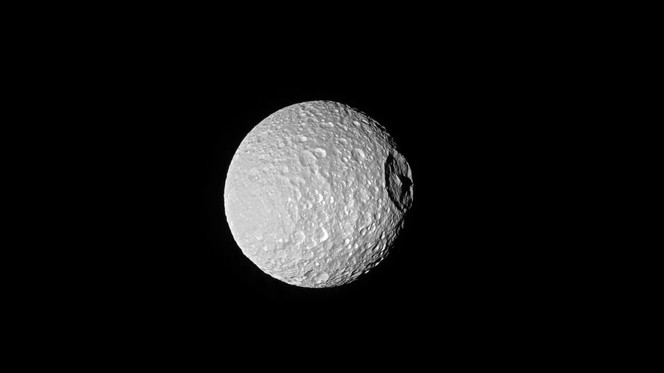 Mimas lune Saturne ocean