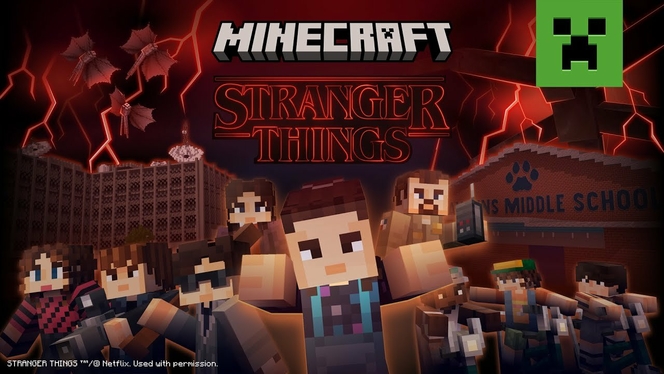 Minecraft bascule dans le Monde à l'envers avec son DLC Stranger Things