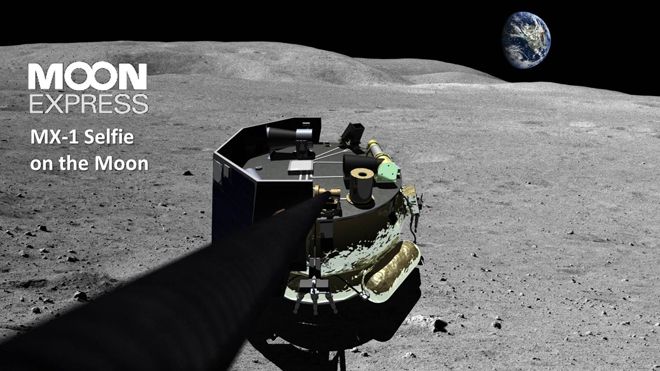Moon Express MX-1 Selfie on the Moon