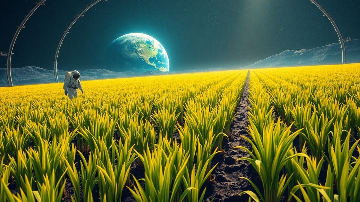 Moon Rice culture riz lune alimentation IA