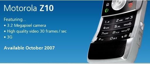 Motorola z10 publicit