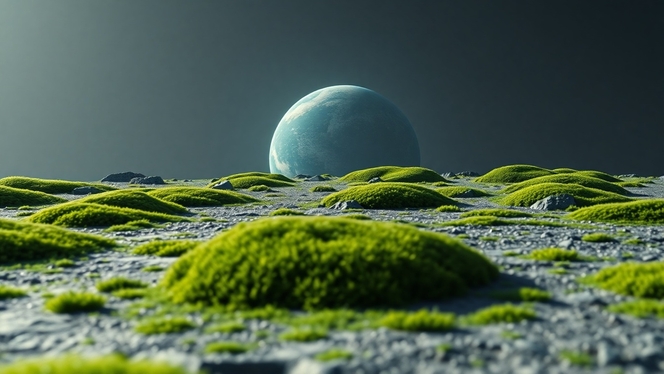 mousse lune illustration IA