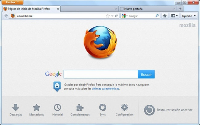 Mozilla Firefox 13 screen2