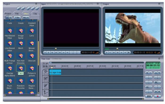 MPEG Video Wizard DVD screen 1
