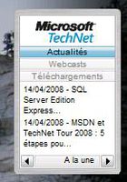 Gadget MS TechNet RSS
