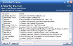 MSConfig Cleanup