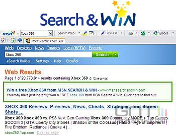 Msn search and win