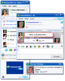 Myspaceim avec skype