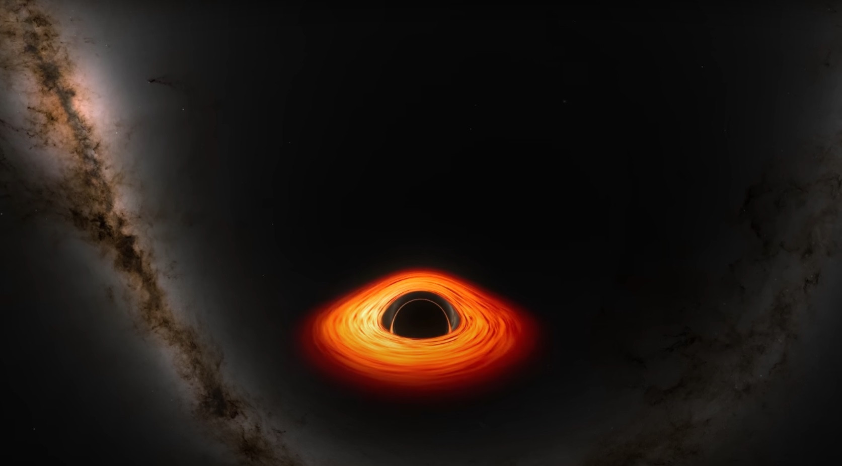 NASA trou noir simulation visualisation