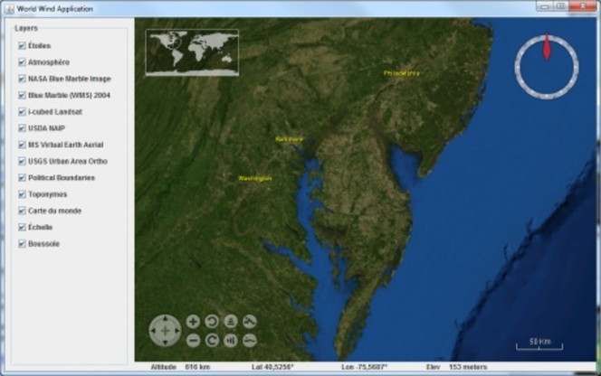NASA World Wind Java SDK screen2