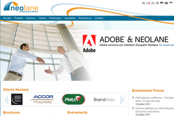 Neolane rachat Adobe