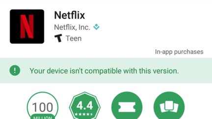 Netflix-incompatible-root-google-play