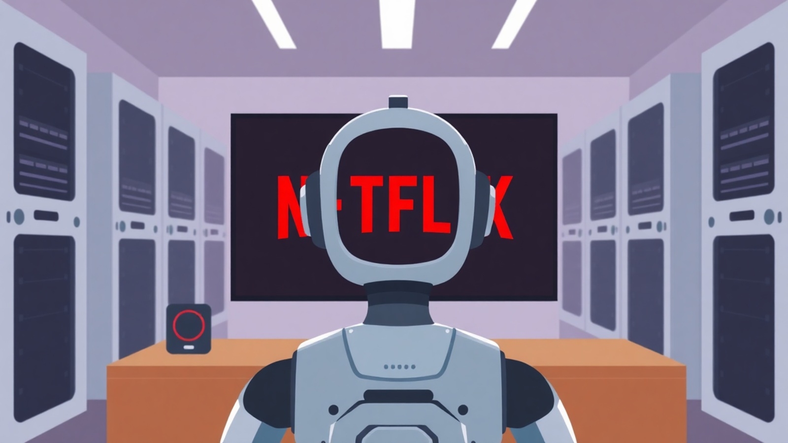 Netflix intelligence artificielle illustration IA