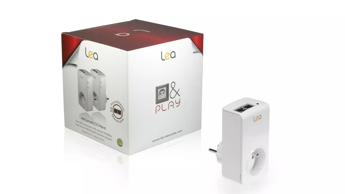 NetSocket200 Nano, petit adaptateur CPL haut débit